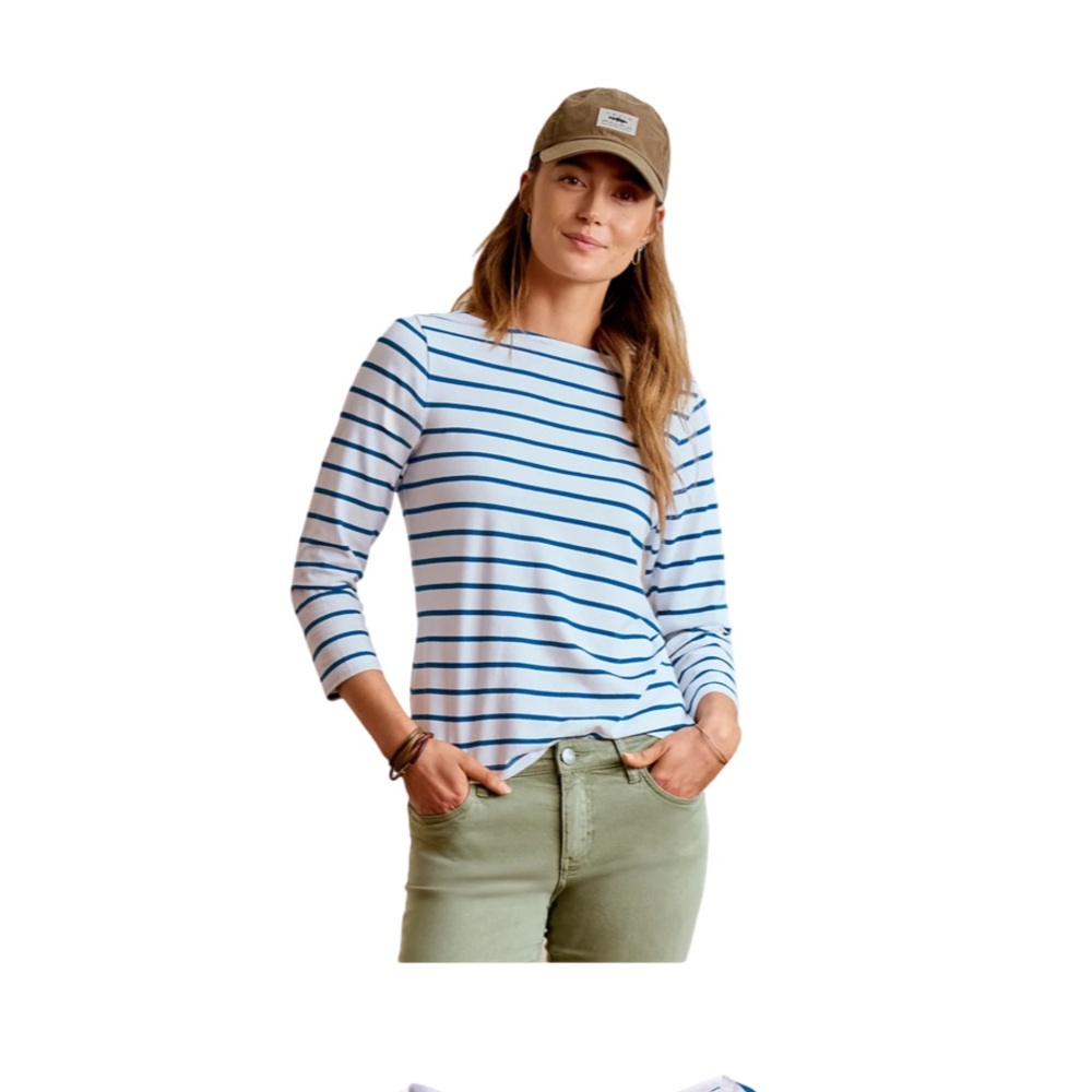 Orvis Perfect 3/4 Sleeve Boatneck T-Shirt NWT Size S